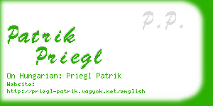 patrik priegl business card